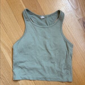 Lululemon Cropped Racerback Tank Top